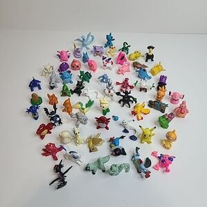 Mini Pokémon Figures 3CM Mixed Lot of 63